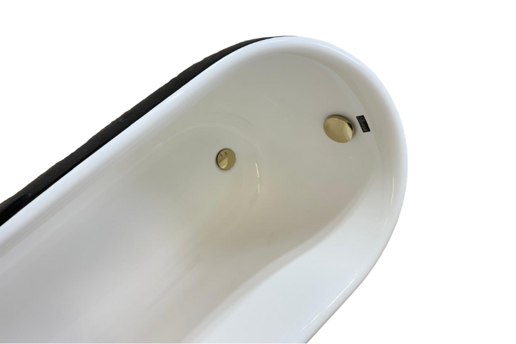 Czarna Wanna Wolnostojąca 170 cm | Melania Czarna Wanna Wolnostojąca 170 cm | Melania