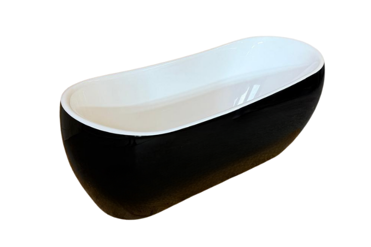 Czarna Wanna Wolnostojąca 170 cm | Melania Czarna Wanna Wolnostojąca 170 cm | Melania