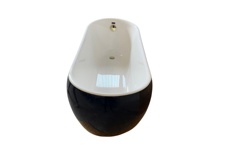 Czarna Wanna Wolnostojąca 170 cm | Melania Czarna Wanna Wolnostojąca 170 cm | Melania