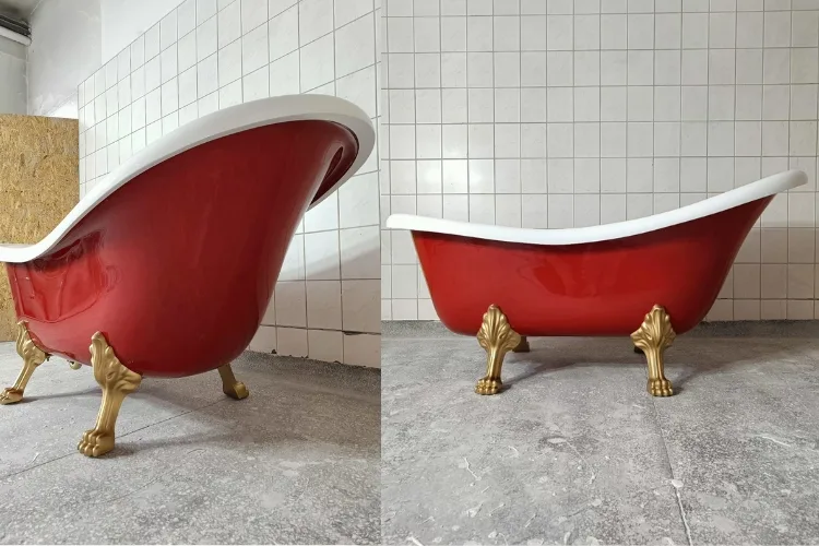 Ludwik - Wanna Retro Czerwona Ludwik - Wanna Retro Czerwona