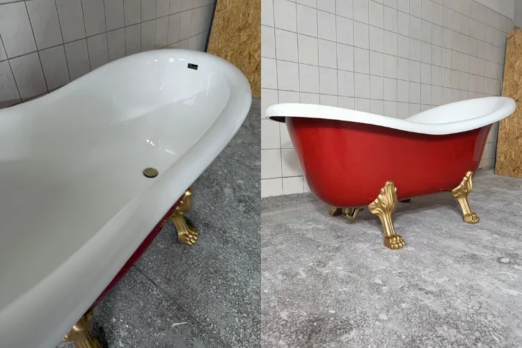 Ludwik - Wanna Retro Czerwona Ludwik - Wanna Retro Czerwona