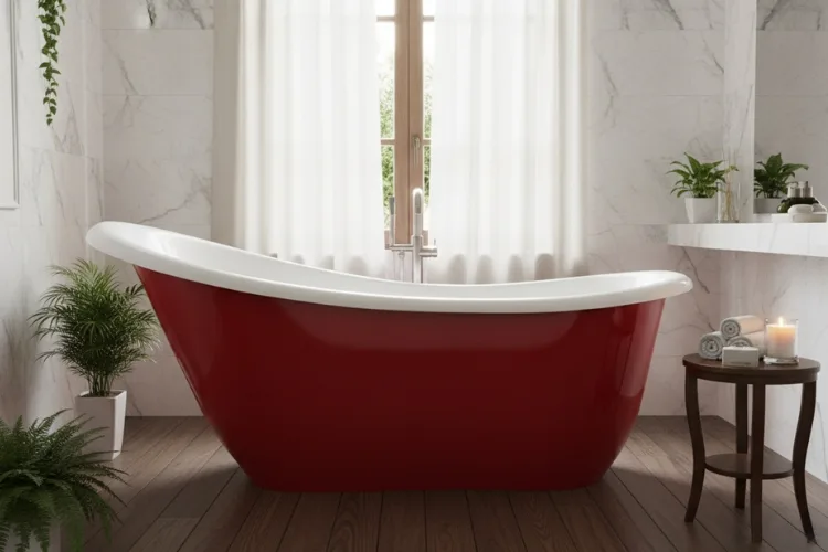 Wanna wolnostojąca w stylu retro