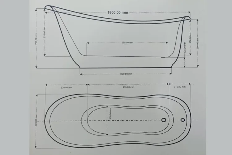 Wanna Wolnostojąca Moss Green Jadwiga Wanna Wolnostojąca Moss Green Jadwiga