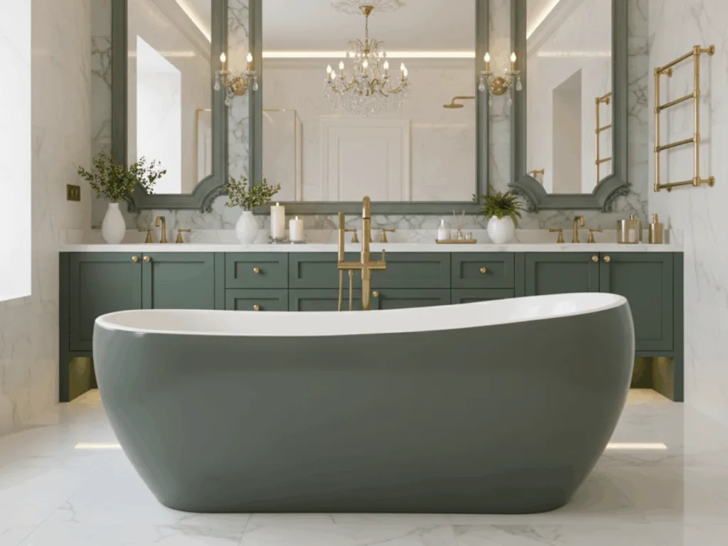 Melania wanna wolnostojąca matowa - pal green