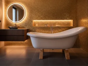 Wanna Wolnostojąca Rustykalna Na Drewnianych Nogach